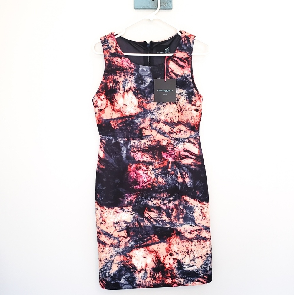 NWT🍒 CYNTHIA ROWLEY scuba knit neoprene dress 6